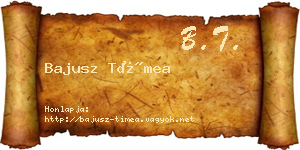 Bajusz Tímea névjegykártya